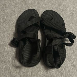 black chaco sandals